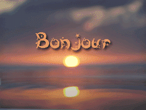 Gif bonjour lever de soleil